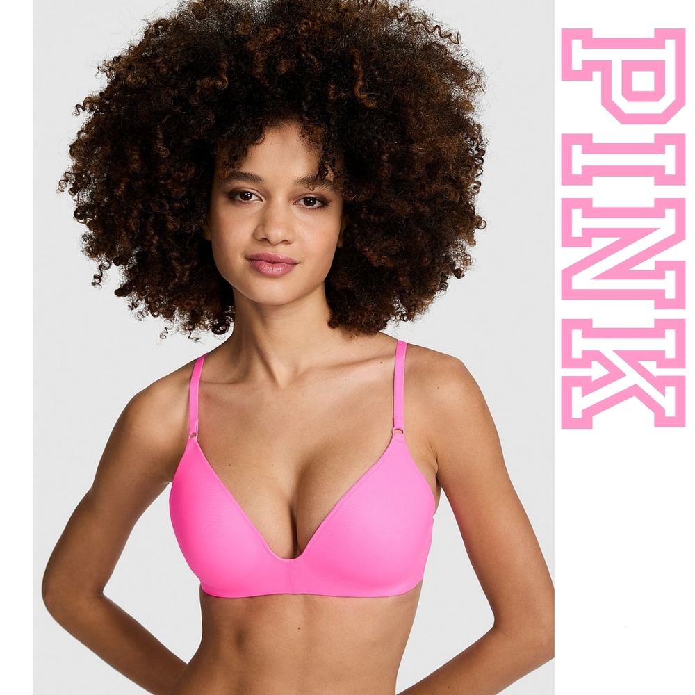 Victoria's Secret PINK 🩷 Wear Everywhere Push-Up Wireless Bra - 34D - Picture 4 of 5